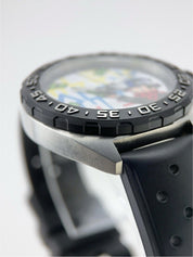 Tag Heuer Steel Formula 1 Alex Monopoly Steel White 41mm Quartz Watch WAZ1119