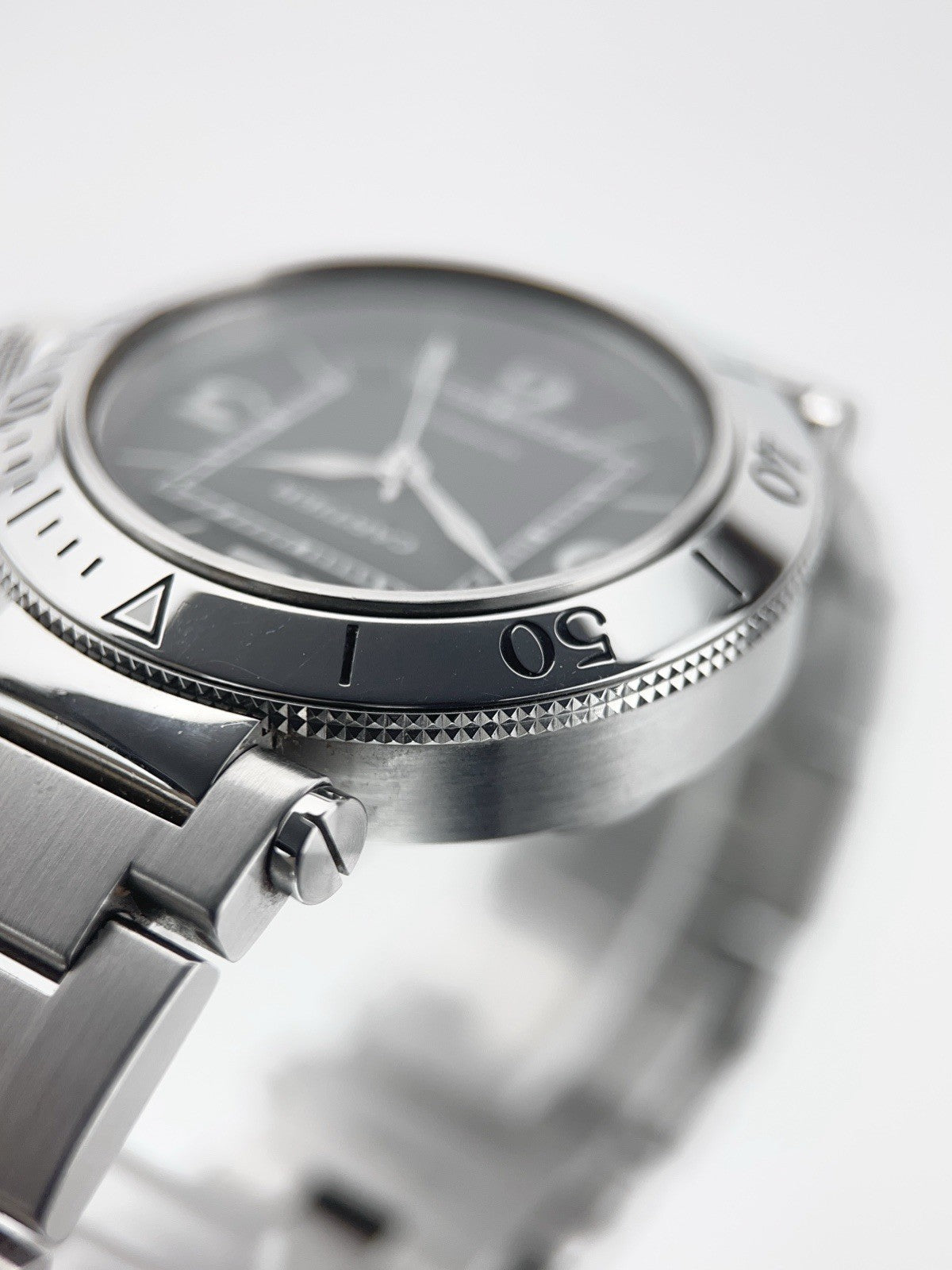 Cartier Pasha Seatimer Stainless Steel Black Dial 40mm Automatic Men’s W31077M7