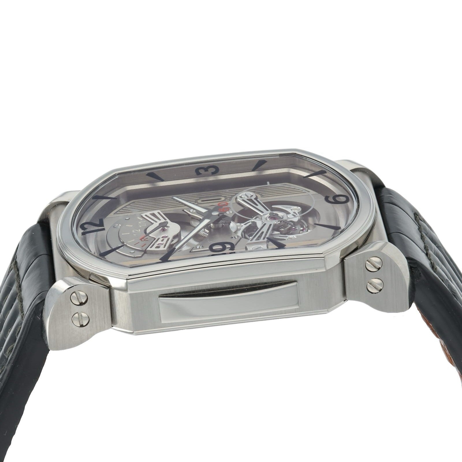 Chopard L.U.C Engine One Tourbillon Grey Titanium Manual Mens Watch 168526-3001