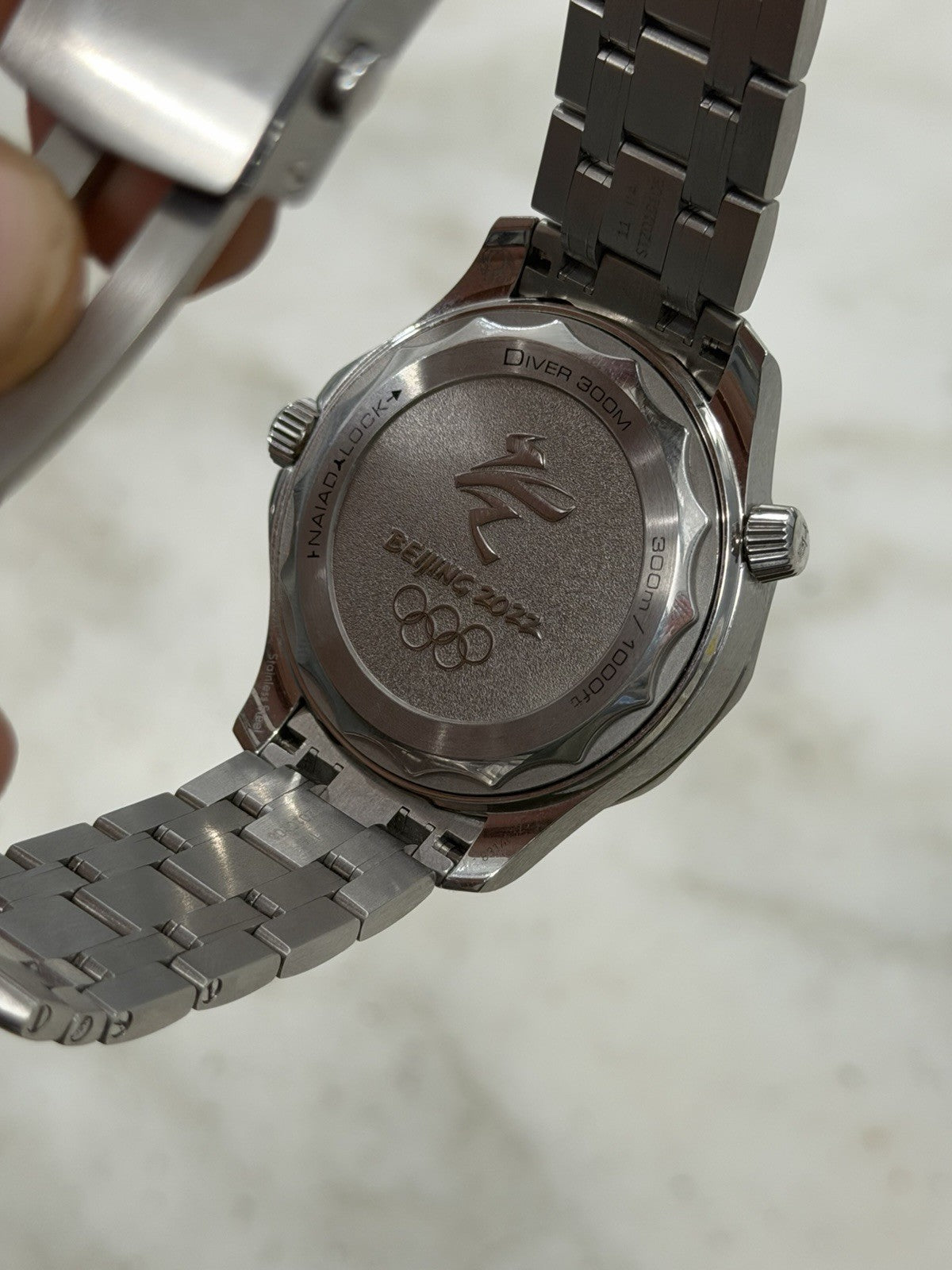 Omega Seamaster "Beijing 2022" Automatic Chronometer Blue Dial Mens Watch