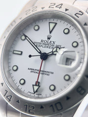 Rolex Explorer II Stainless Steel White Dial 40mm Automatic Mens Watch 16570
