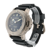 Panerai Luminor Titanium Blue Dial 47mm Automatic Movement Mens Watch PAM00371