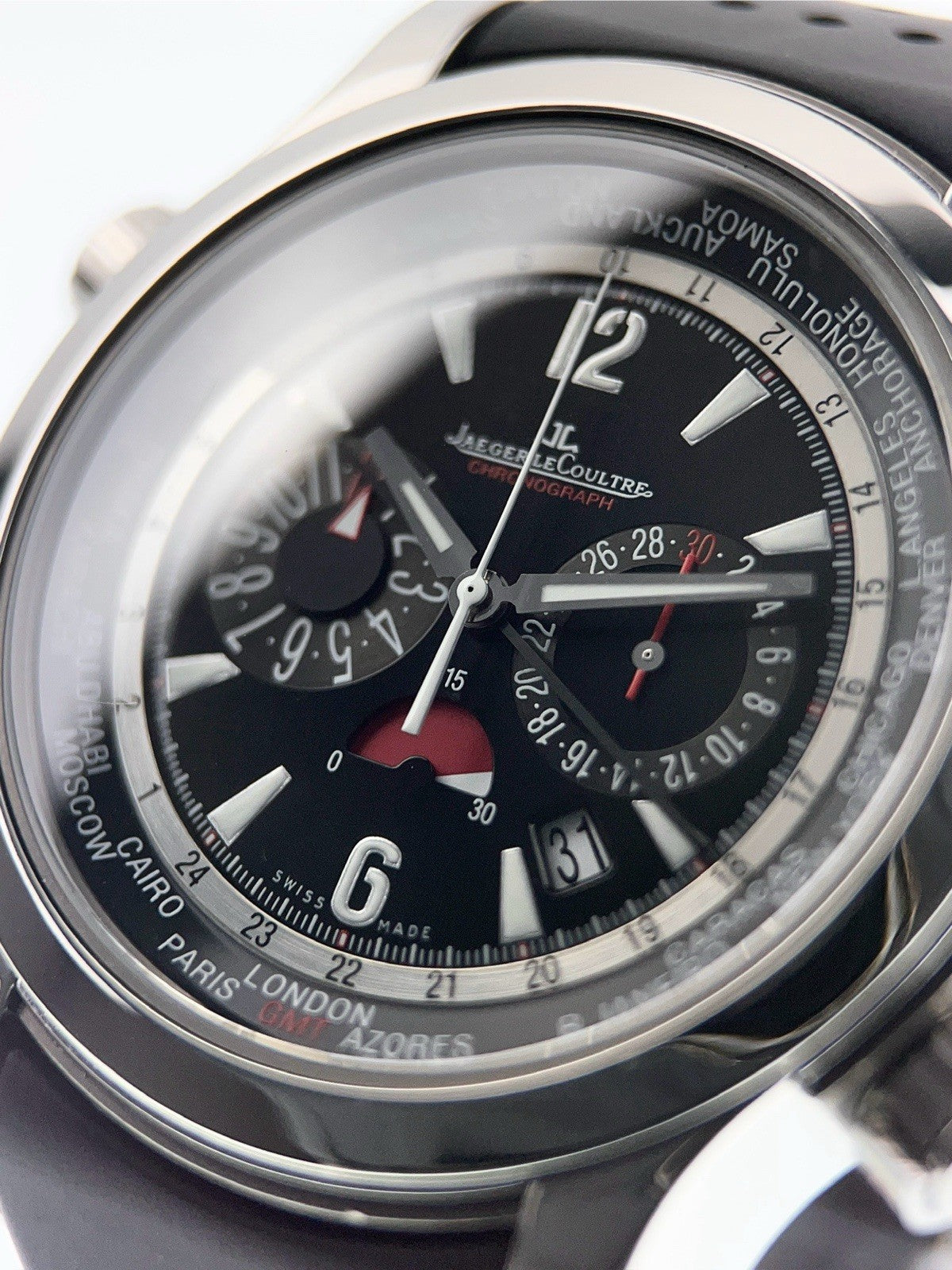 Jaeger-LeCoultre Stainless Steel Black Dial 46mm Automatic Mens Watch Q1768470
