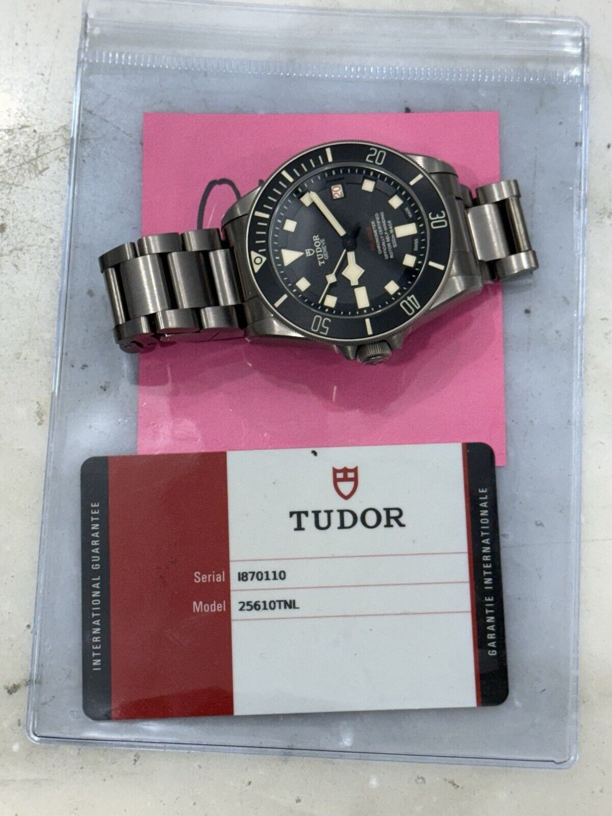 2018 Tudor Pelagos LHD Mens Black 25610TNL Titanium Automatic Men's Watch -  B/P