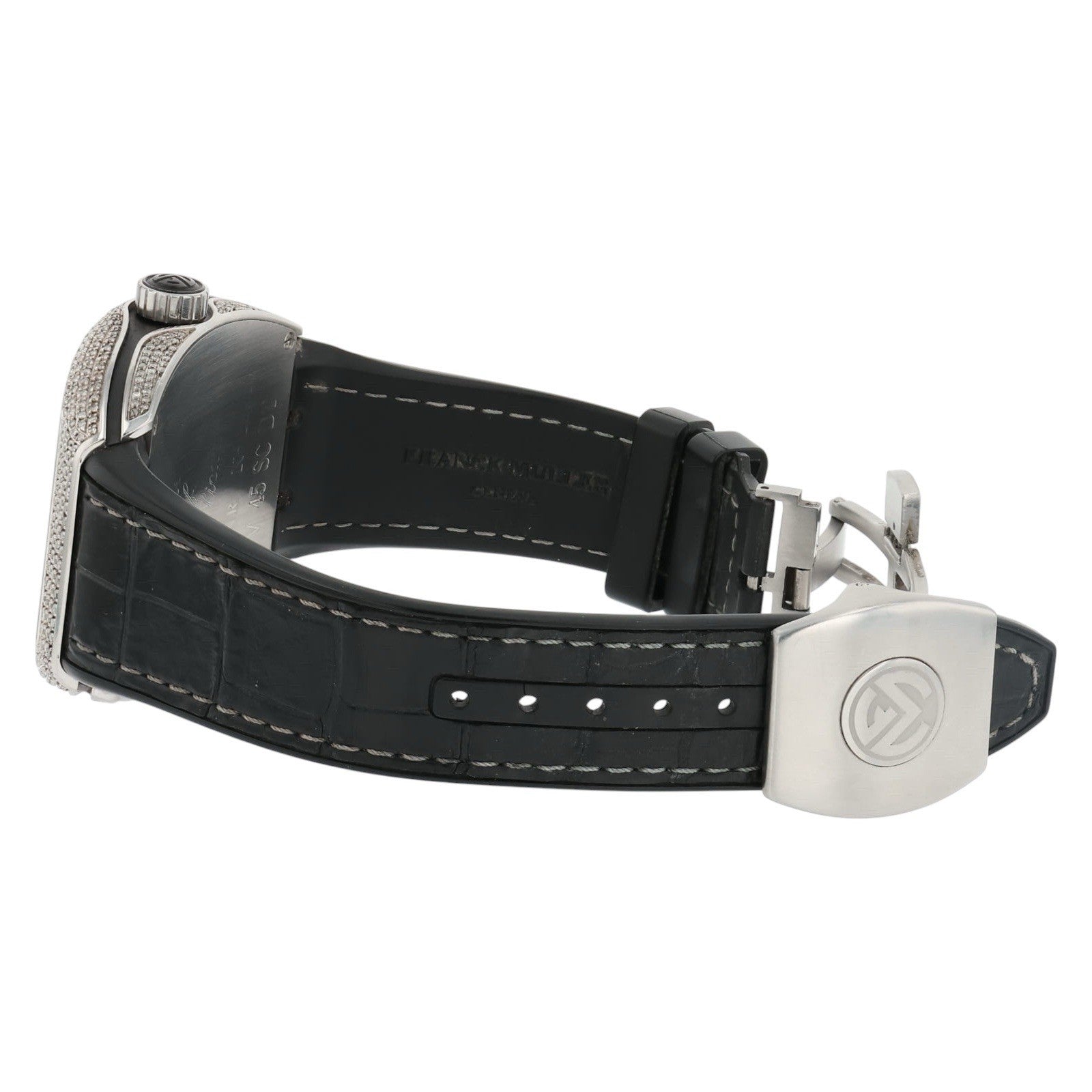 Franck Muller Vanguard Diamond Steel Silver Dial 44mm Automatic Mens V45