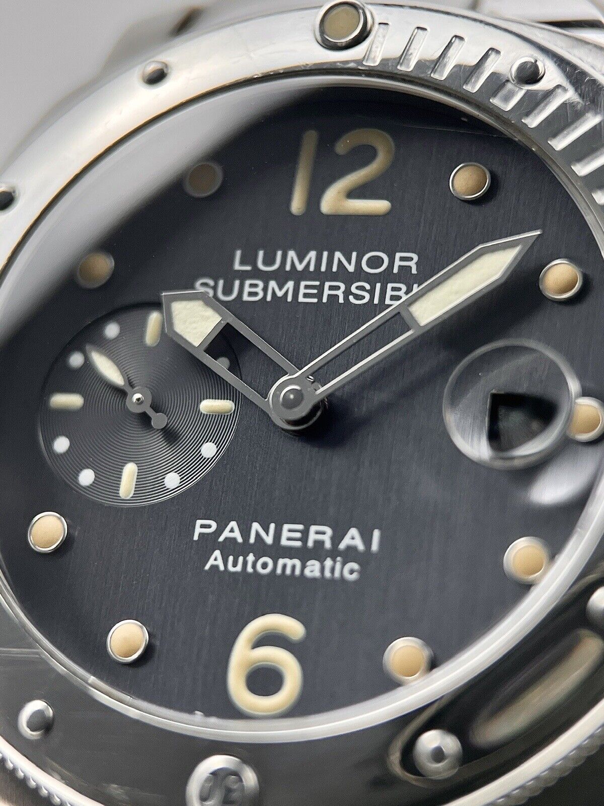 Panerai PAM00170 Luminor Submersible Steel & Titanium Automatic Date Watch & Box