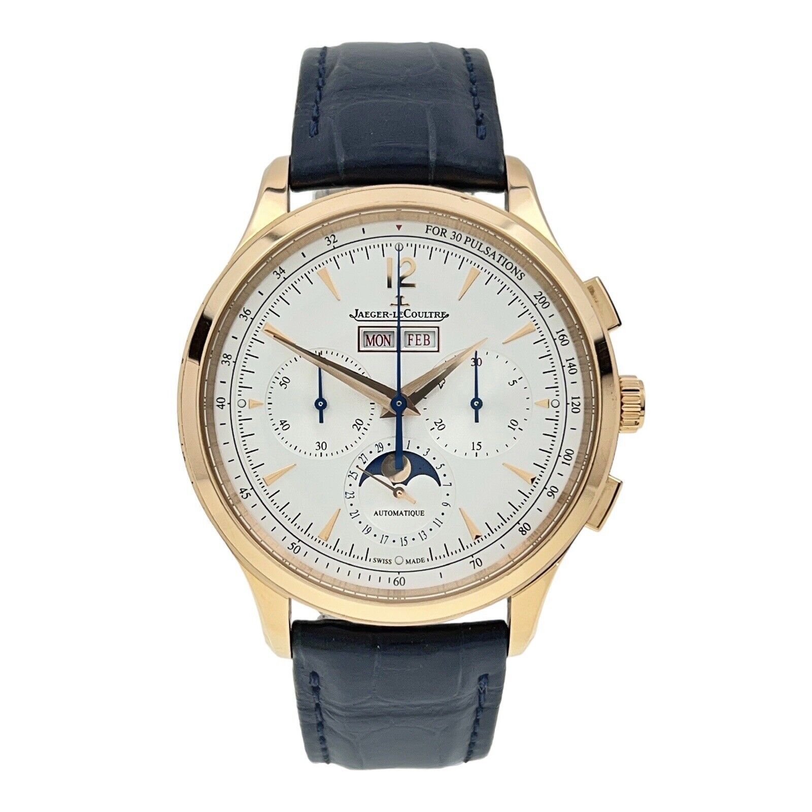 Jaeger LeCoultre Chronograph 18k Rose Gold 40mm Automatic Q4132520 - Box/Papers