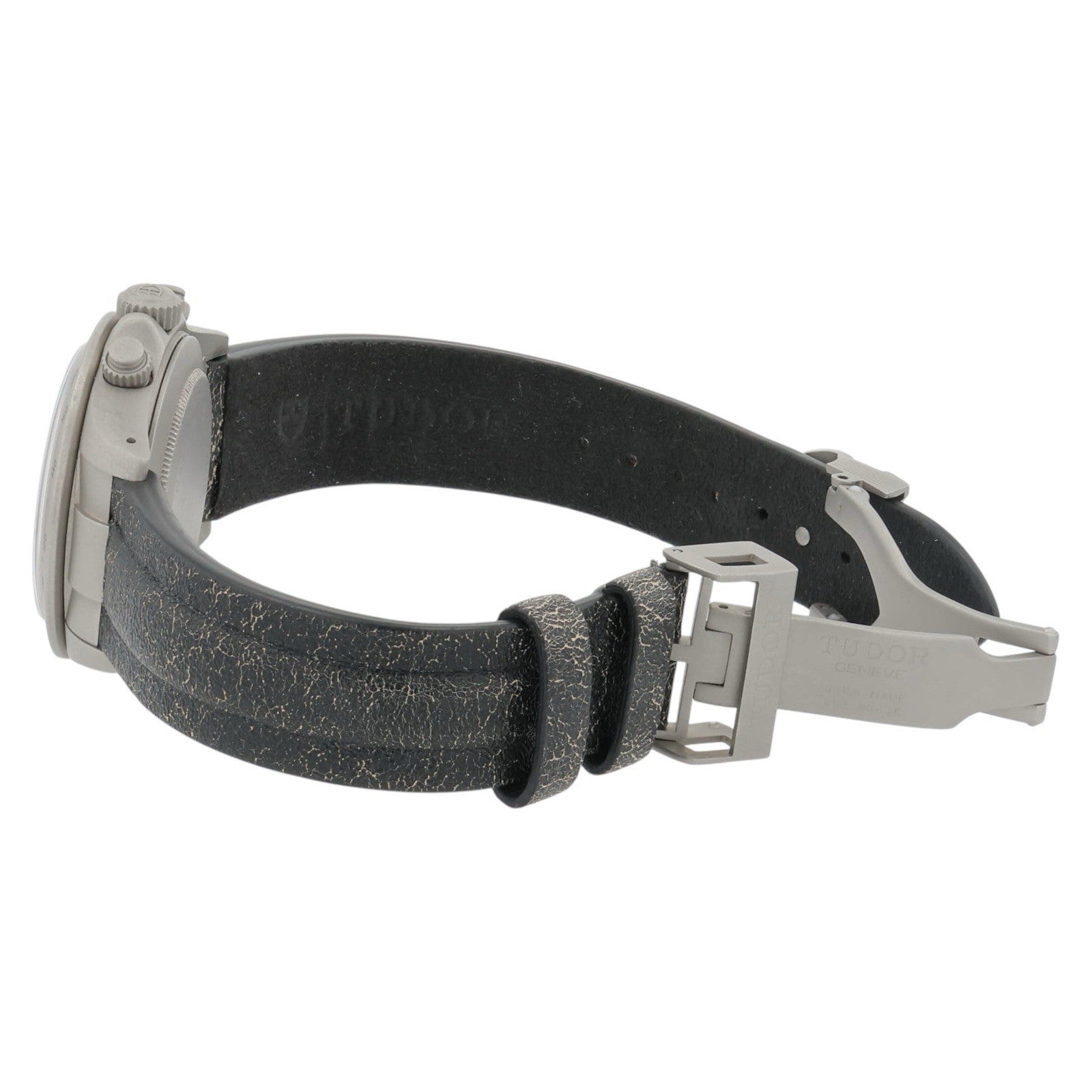 Tudor Prince Sand Blasted Steel Black Dial 40mm Automatic Mens Watch 79280P