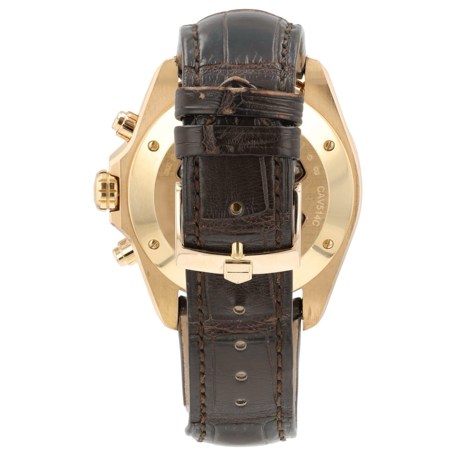 Tag Heuer Grand Carrera Brown Dial 18k Rose Gold 43mm Automatic Men’s CAV514C