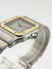 Cartier Santos Galbee Gold & Steel Off White Dial Quartz Unisex Watch 187901