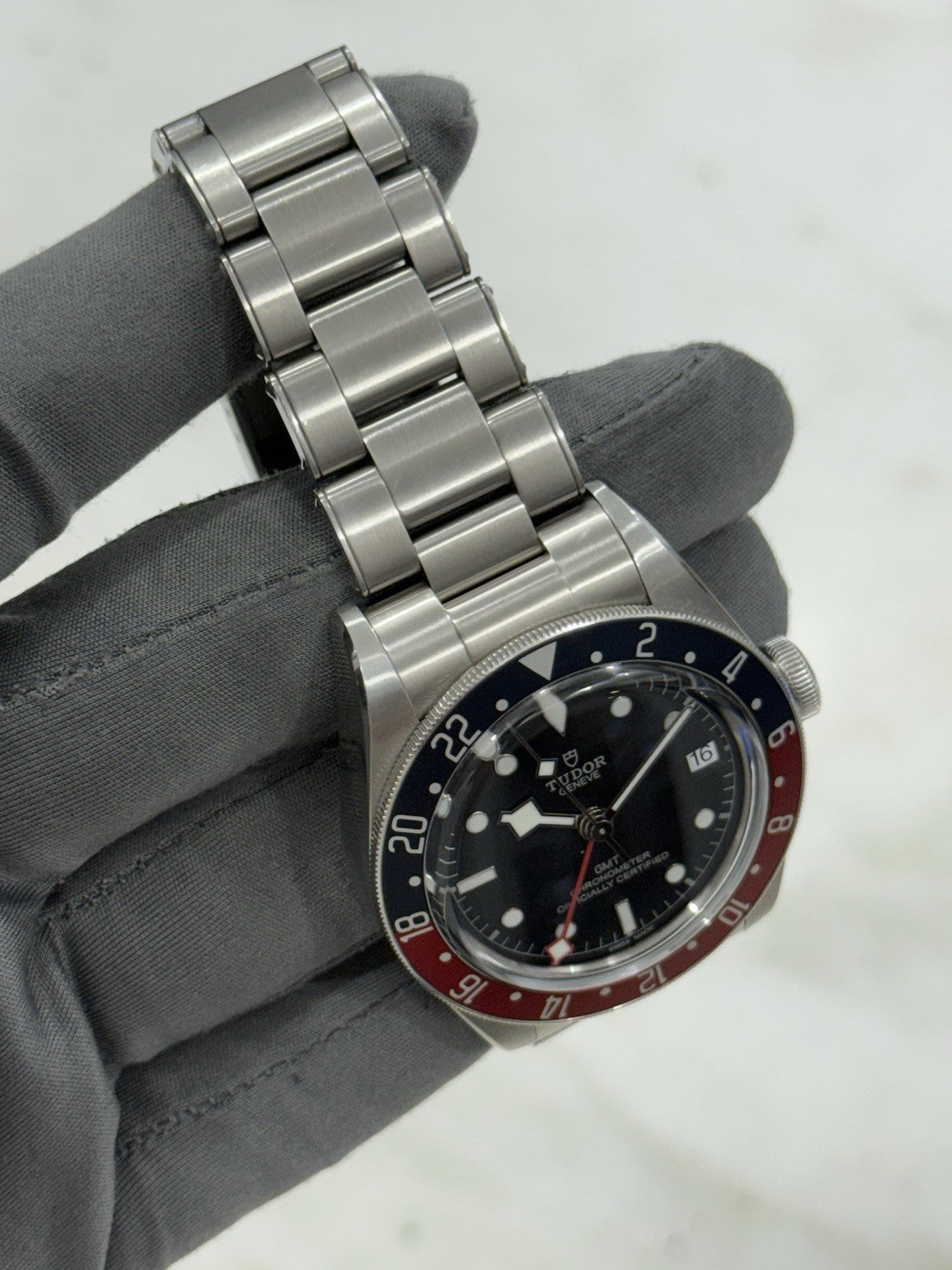 2024 Tudor Black Bay GMT Pepsi Black Dial Stainless Steel Men's Watch 79830RB