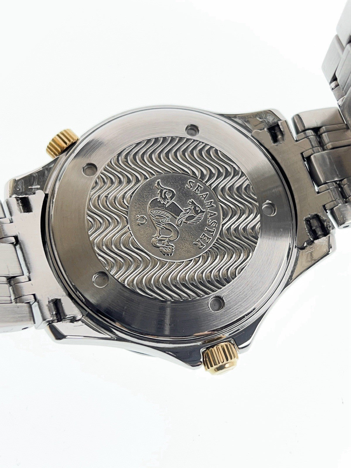 Omega Seamaster Gold & Steel White Dial 41mm Automatic Men's Watch 2352.20