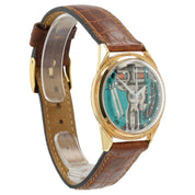 Bulova Accutron Spaceview Skeleton Dial 18k Gold 34mm Men's Watch