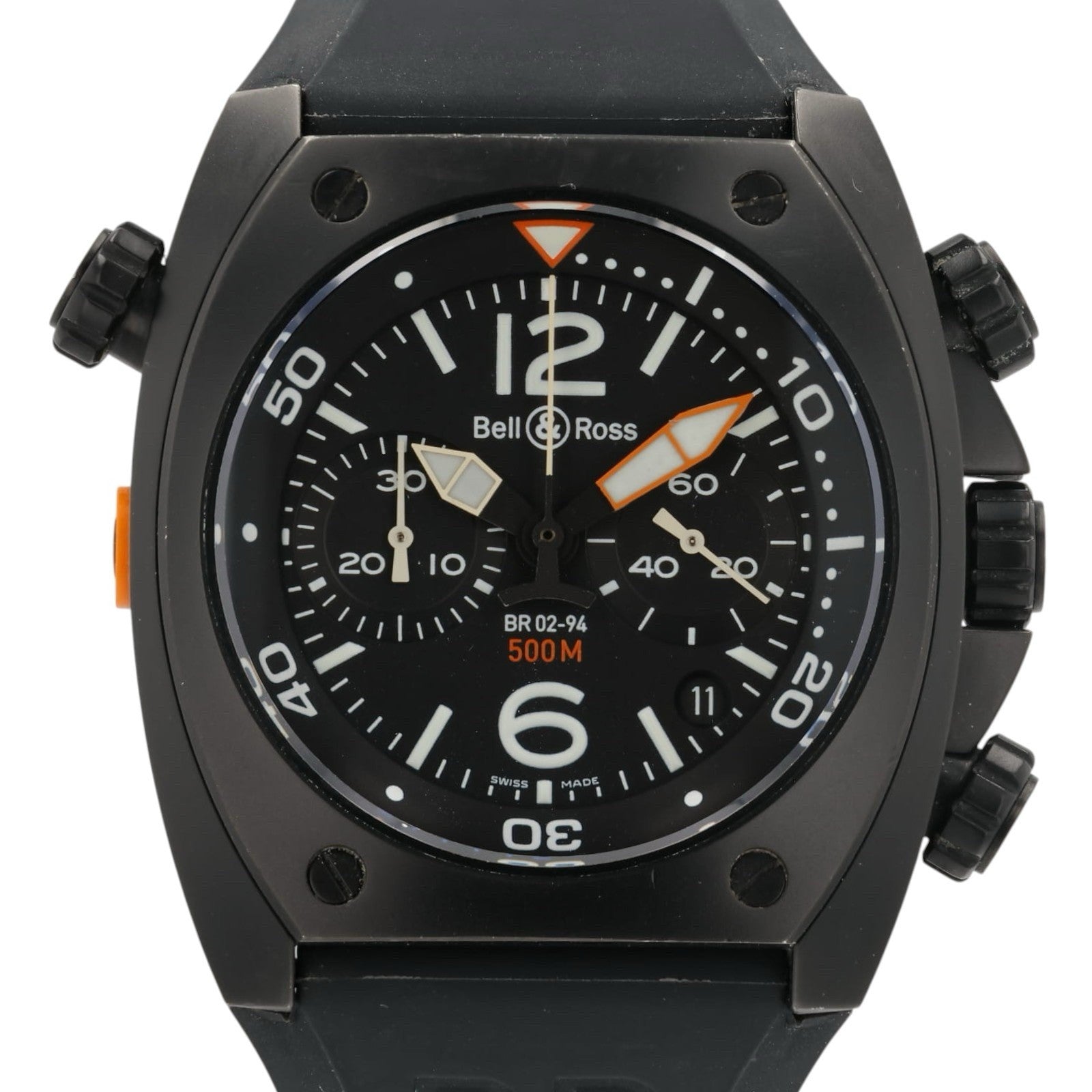 Bell & Ross BR02 Black Dial Stainless Steel 44mm Automatic Men’s Watch BR02-94