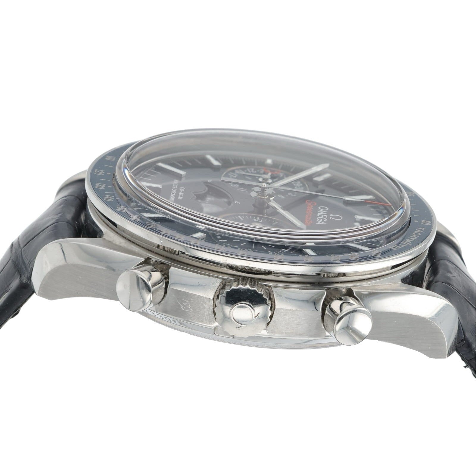 Omega Speedmaster Moonphase Steel Blue Dial 44.25mm Mens 304.33.44.52.03.001