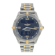 Breitling Aerospace Titanium Grey Dial 40mm Quartz Movement Mens Watch F56062