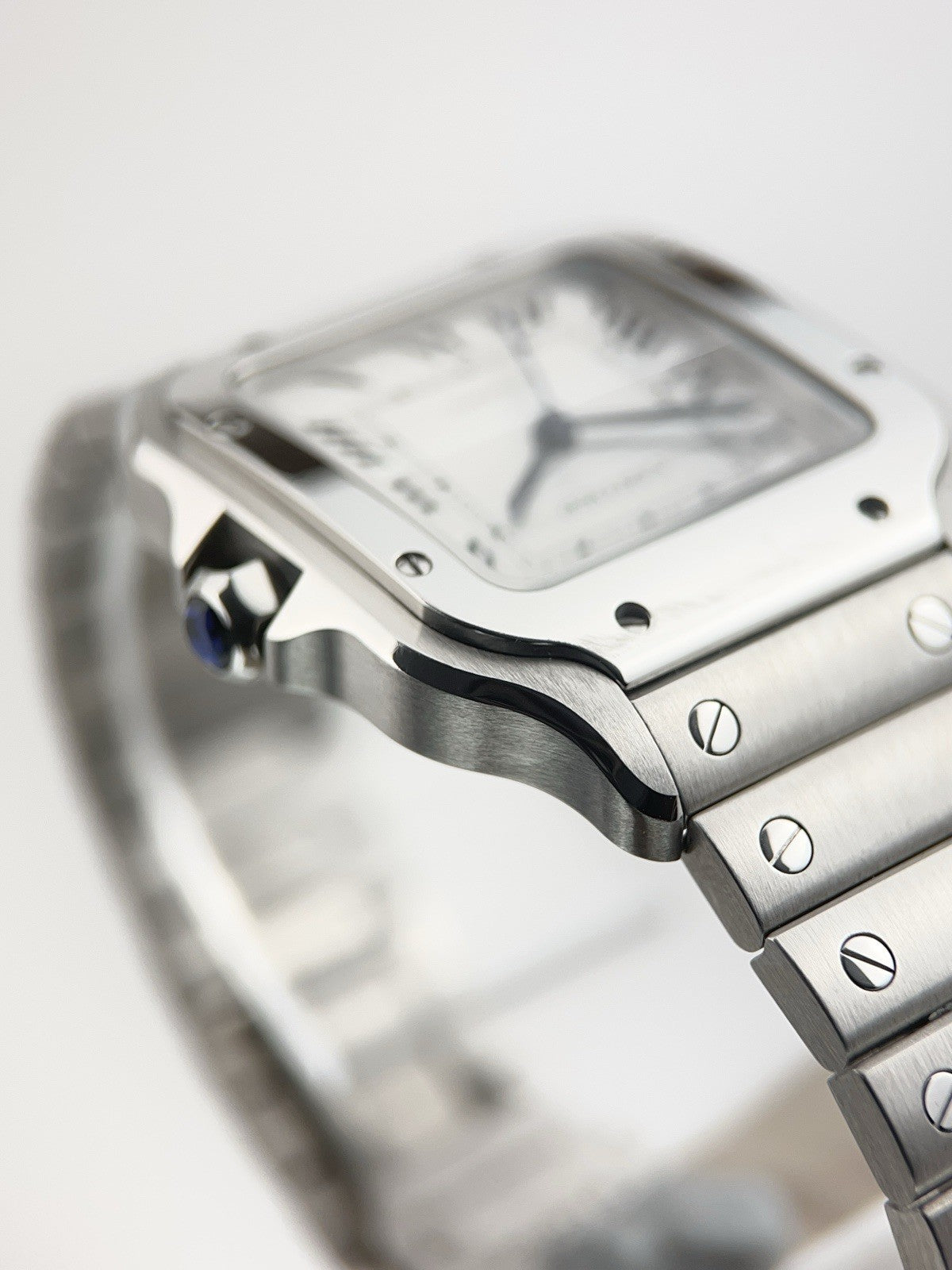 Cartier Santos Stainless Steel Silver Dial 35mm Automatic Men's Watch WSSA0029