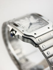Cartier Santos Stainless Steel Silver Dial 35mm Automatic Men's Watch WSSA0029