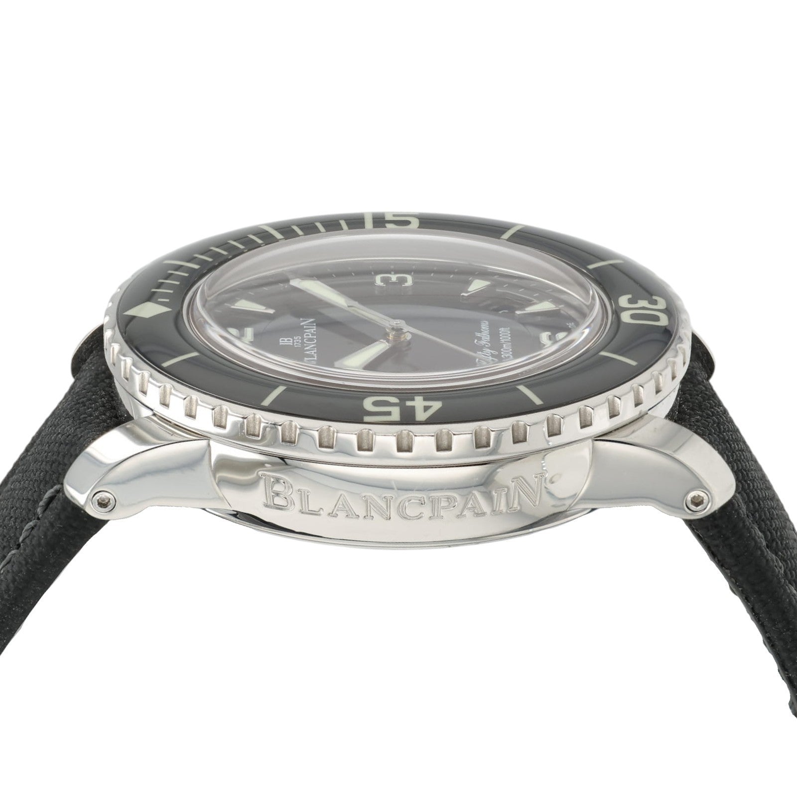 Blancpain Fifty Fathoms Black Dial Steel 45mm Automatic Mens Watch 5015-1130-52A