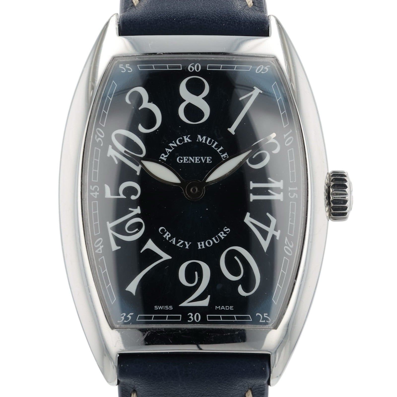Franck Muller Crazy Hours Blue Dial Steel 43x33mm Auto Men's Watch 7880 CH II NR