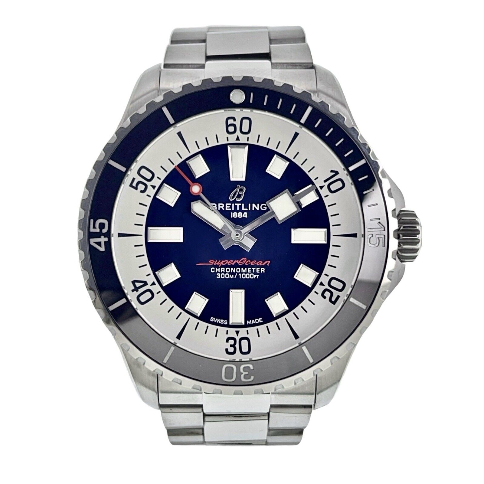 Breitling Superocean Steel Blue Dial 44mm Automatic Movement Men’s Watch A17376