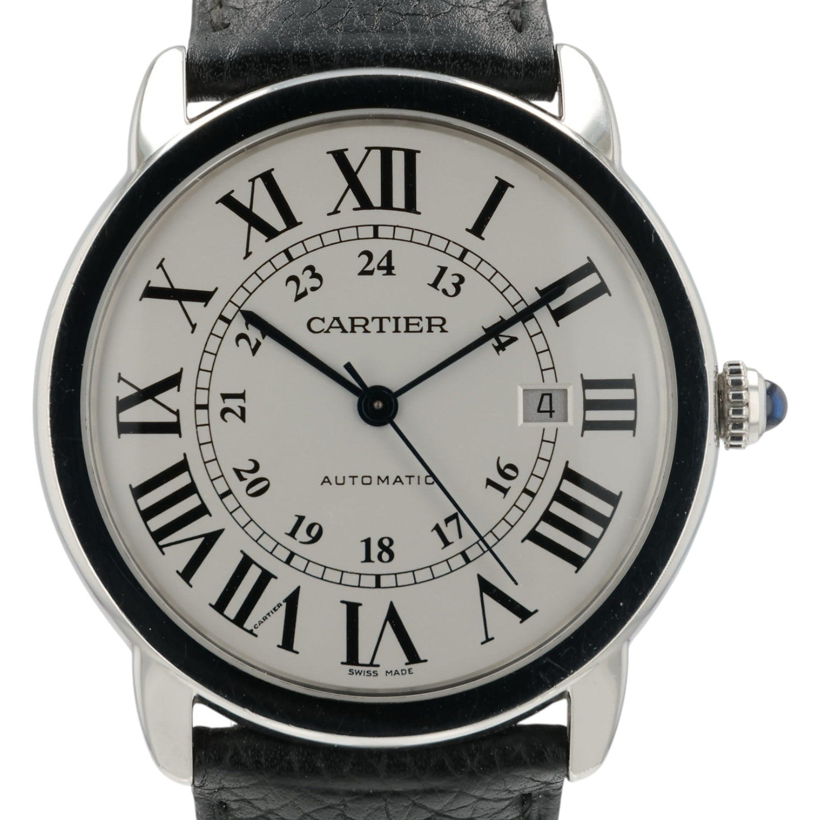 Cartier Ronde Solo Silver Dial Stainless Steel 42mm Automatic Men’s Watch 3802