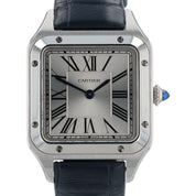 Cartier Santos Small Model Silver Roman Dial Women's Quartz Watch WSSA0086