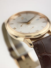 Omega De Ville 18k Rose Gold Silver Dial 39.5mm Auto Watch 424.53.40.21.02.001