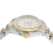 Rolex Ladies Datejust Silver Dial Gold & Steel 26mm Automatic Womens Watch 69173