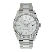 Rolex Datejust Stainless Steel Silver Color Dial 36mm Automatic Mens 126200