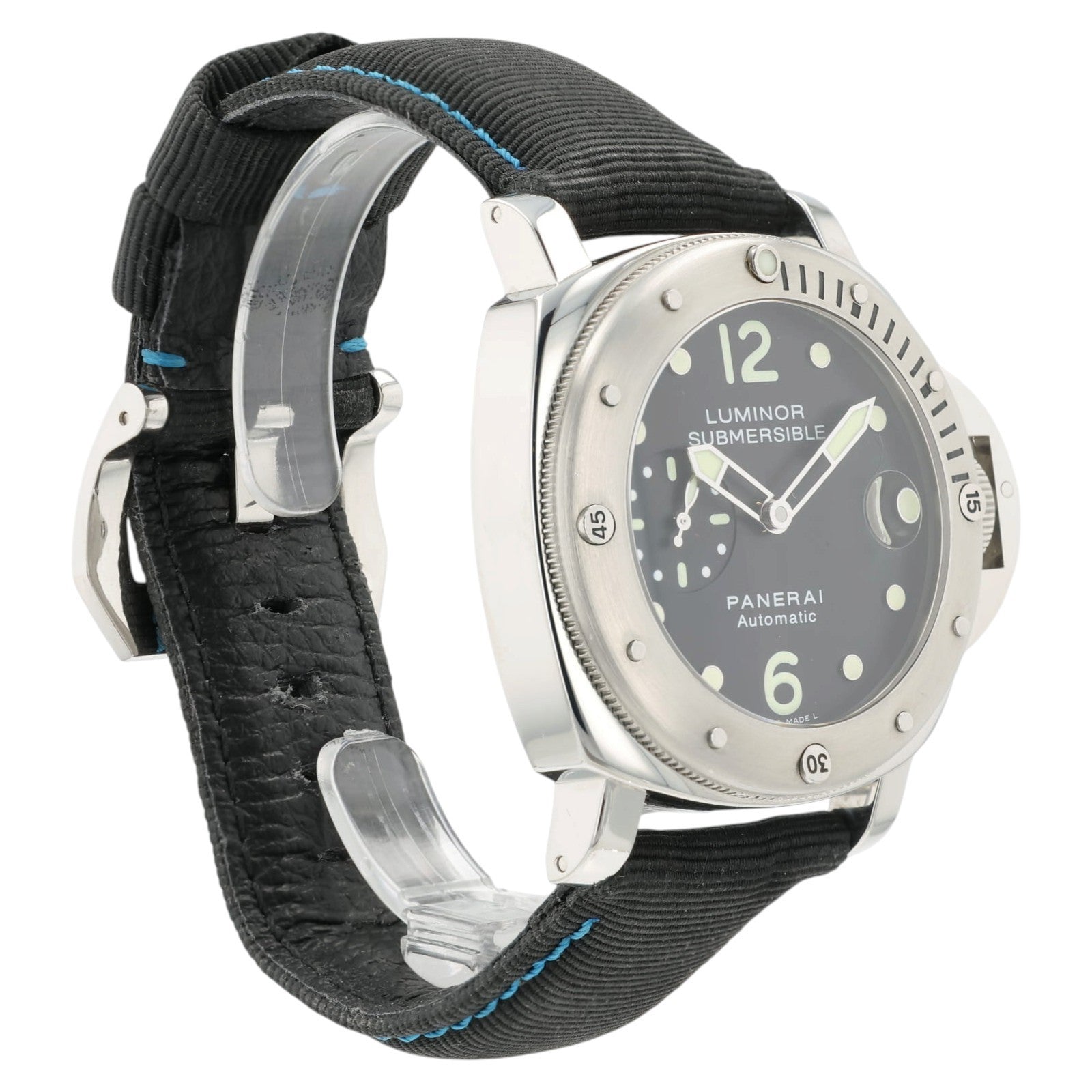 Panerai Luminor Submersible Black Dial Steel 44mm Automatic Mens Watch PAM00024