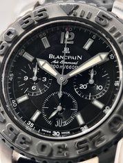 Blancpain Air Command 2285F 40.5mm Men’s Black Dial Automatic Steel Watch