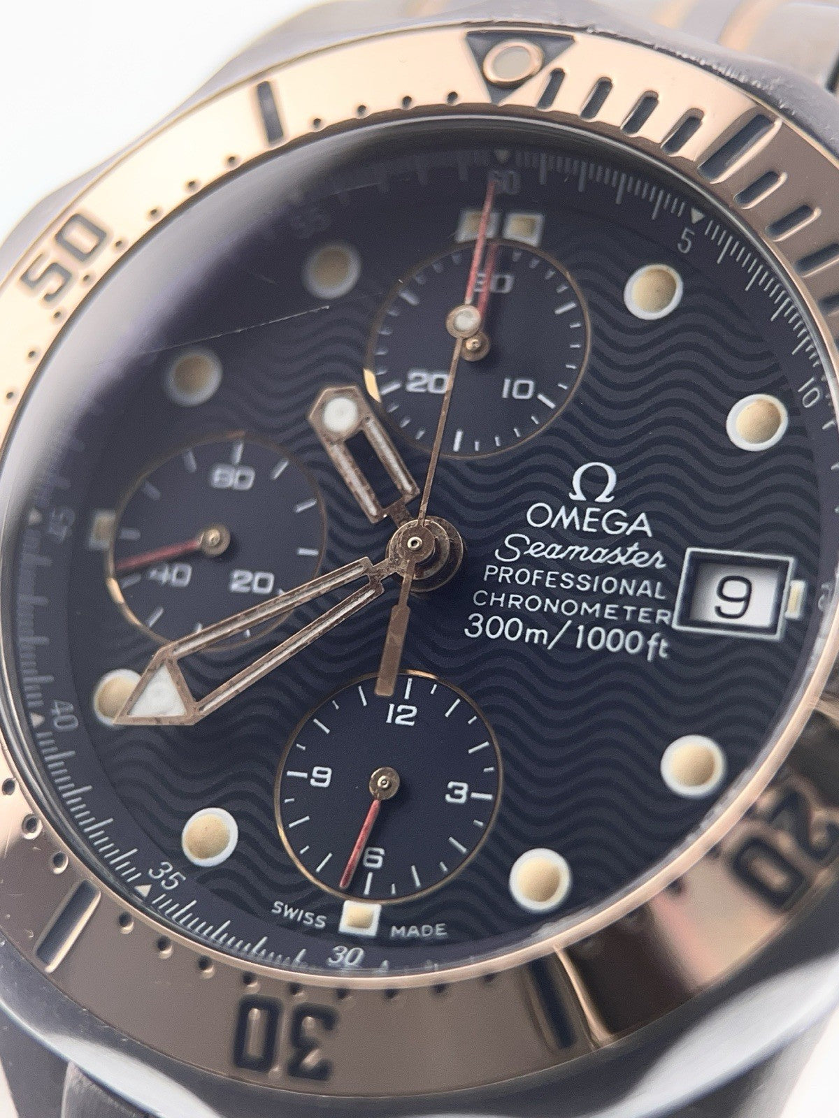 Omega Seamaster Chrono Titanium Blue Dial 42mm Automatic Men’s Watch 2296.80.00