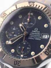 Omega Seamaster Chrono Titanium Blue Dial 42mm Automatic Men’s Watch 2296.80.00