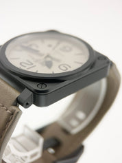 Bell & Ross Desert Ceramic Brown Dial 42mm Automatic Men’s Watch BR03-92