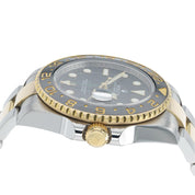 Rolex GMT-Master II Gold & Steel Black Dial 40mm Automatic Mens Watch 116713LN