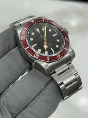 Tudor Black Bay Smiley Stainless Steel Red 41mm Automatic Watch 79220R
