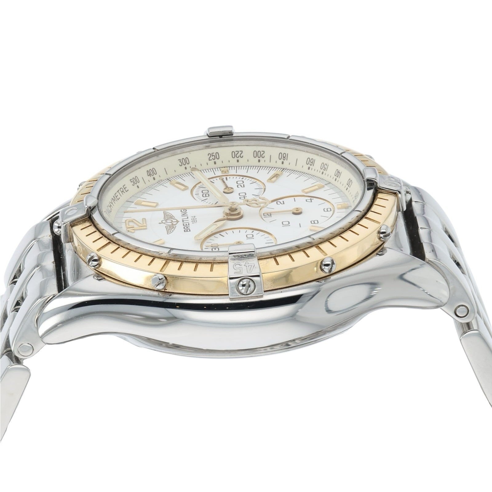 Breitling Cockpit White Dial Gold & Steel 37mm Automatic Men’s Watch D30011