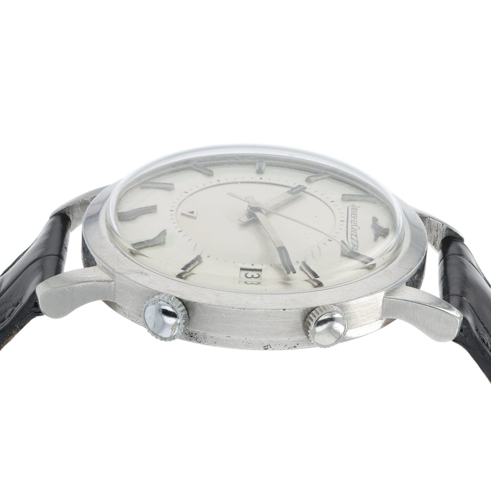 LeCoultre Memovox Silver Dial Stainless Steel 37mm Automatic Movement Mens Watch