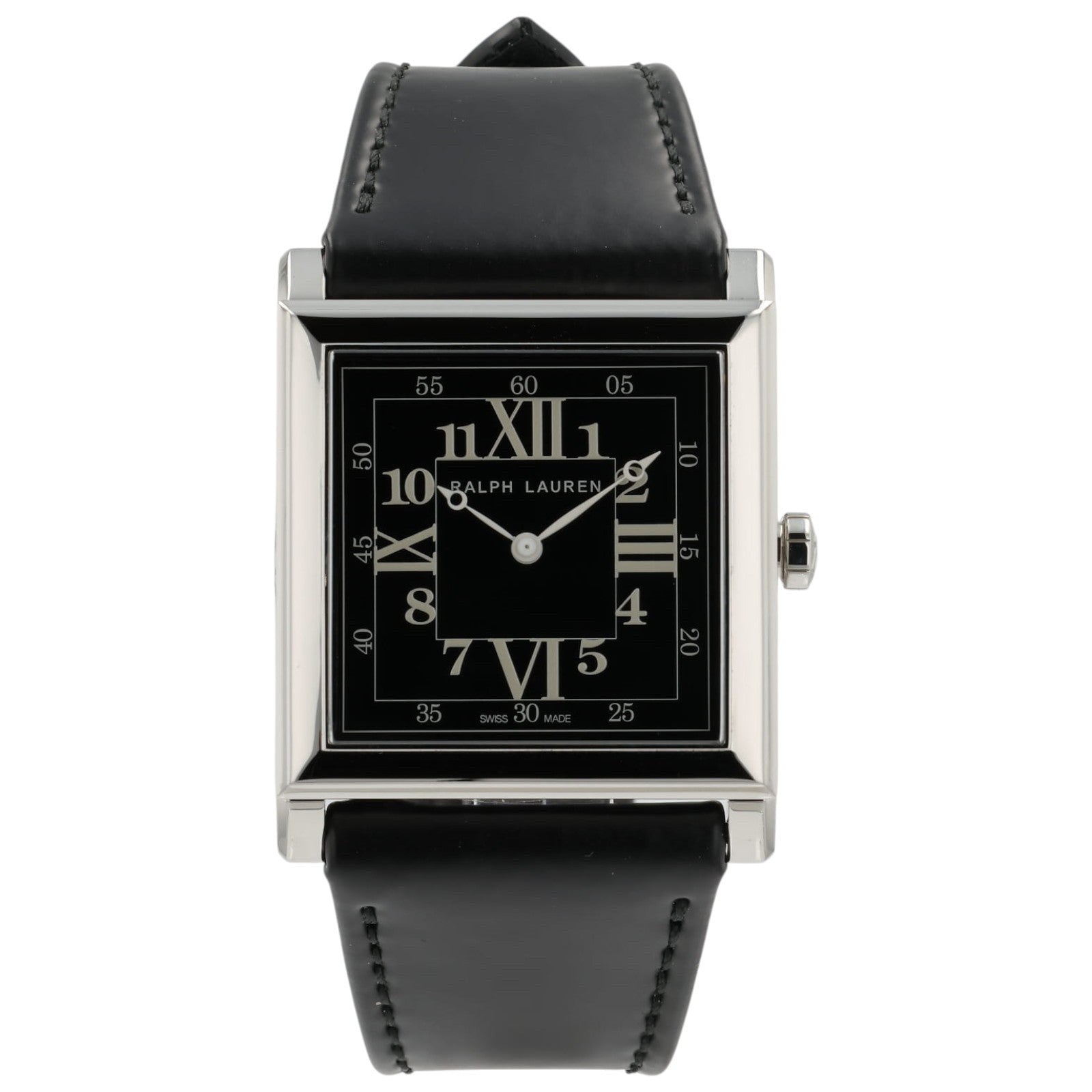 NEW Ralph Lauren 867 Black Dial Stainless Steel 35mm Automatic Men's Watch