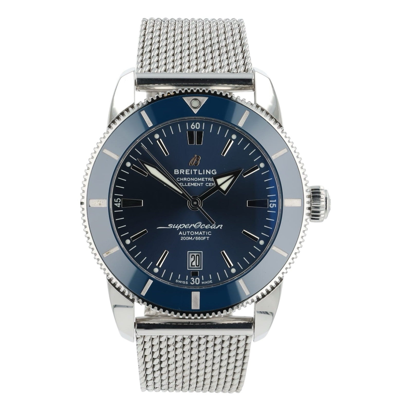 Breitling Superocean Heritage II Steel Blue Dial 46mm Automatic Men’s AB2020