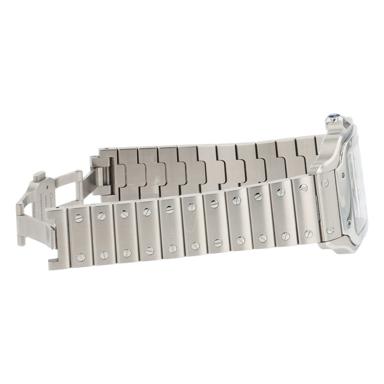 Cartier Santos Stainless Steel Silver Dial 39mm Automatic Men's Watch WSSA0018