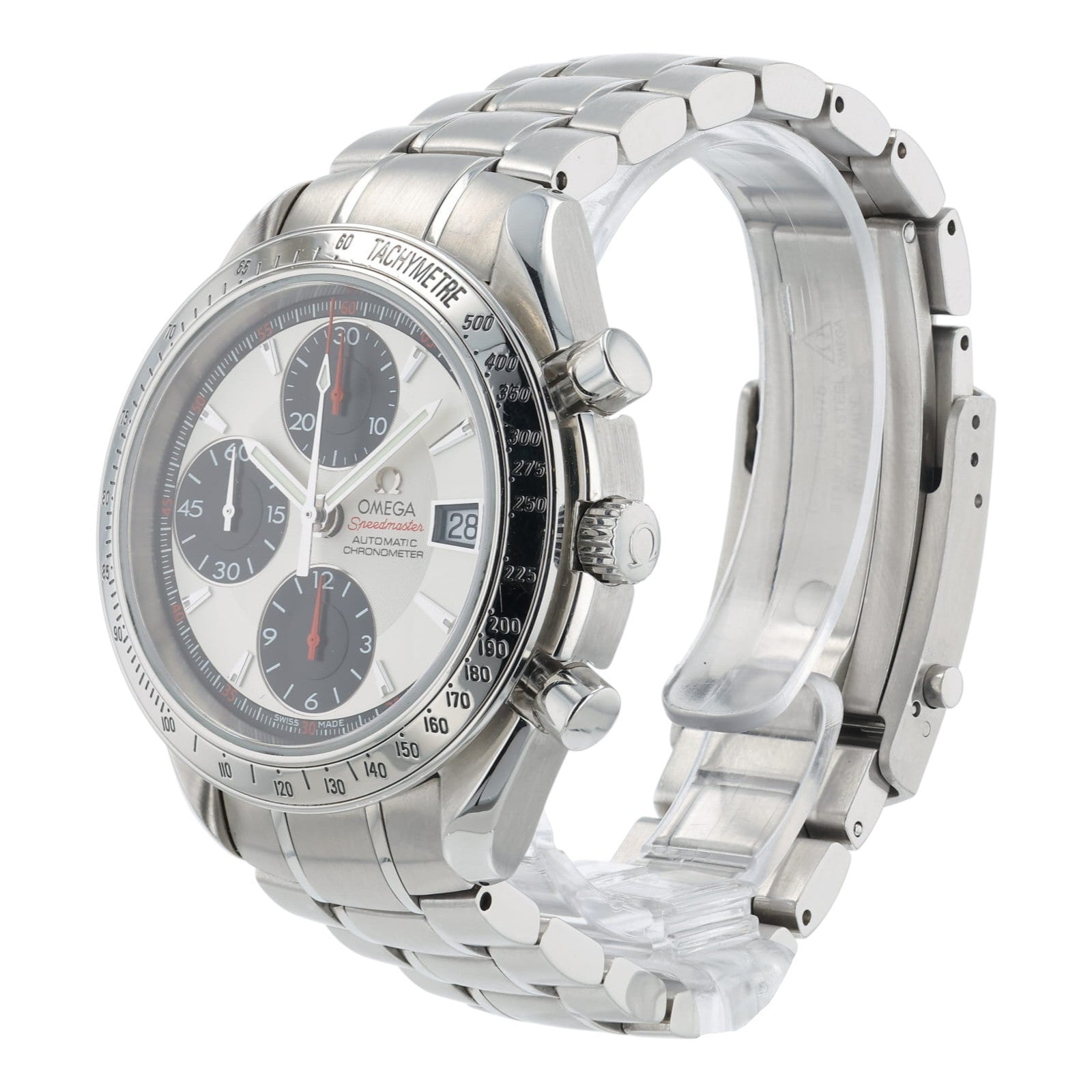 Omega Speedmaster Date White Dial 40mm Steel Automatic Men's Watch 3211.31.00