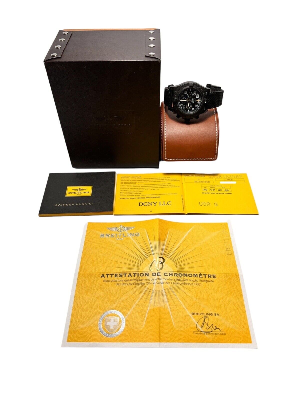 Breitling Avenger Hurricane Automatic 50mm Black Dial XB1210 - Box & Papers