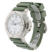 NEW Panerai Submersible QuarantaQuattro Steel White Dial 44mm Automatic PAM01226