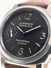 Panerai Luminor Marina 8 Days Titanium Brown Dial 44mm Manual Wind Mens PAM00564