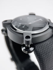 Romain Jerome Men's Moon Invader Air-Moon DNA Black Dial Rubber RJMAUIN.020.02R