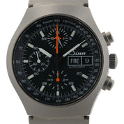 Sinn Chronograph Day Date Black Dial Titanium 40mm Automatic Men’s Watch 157