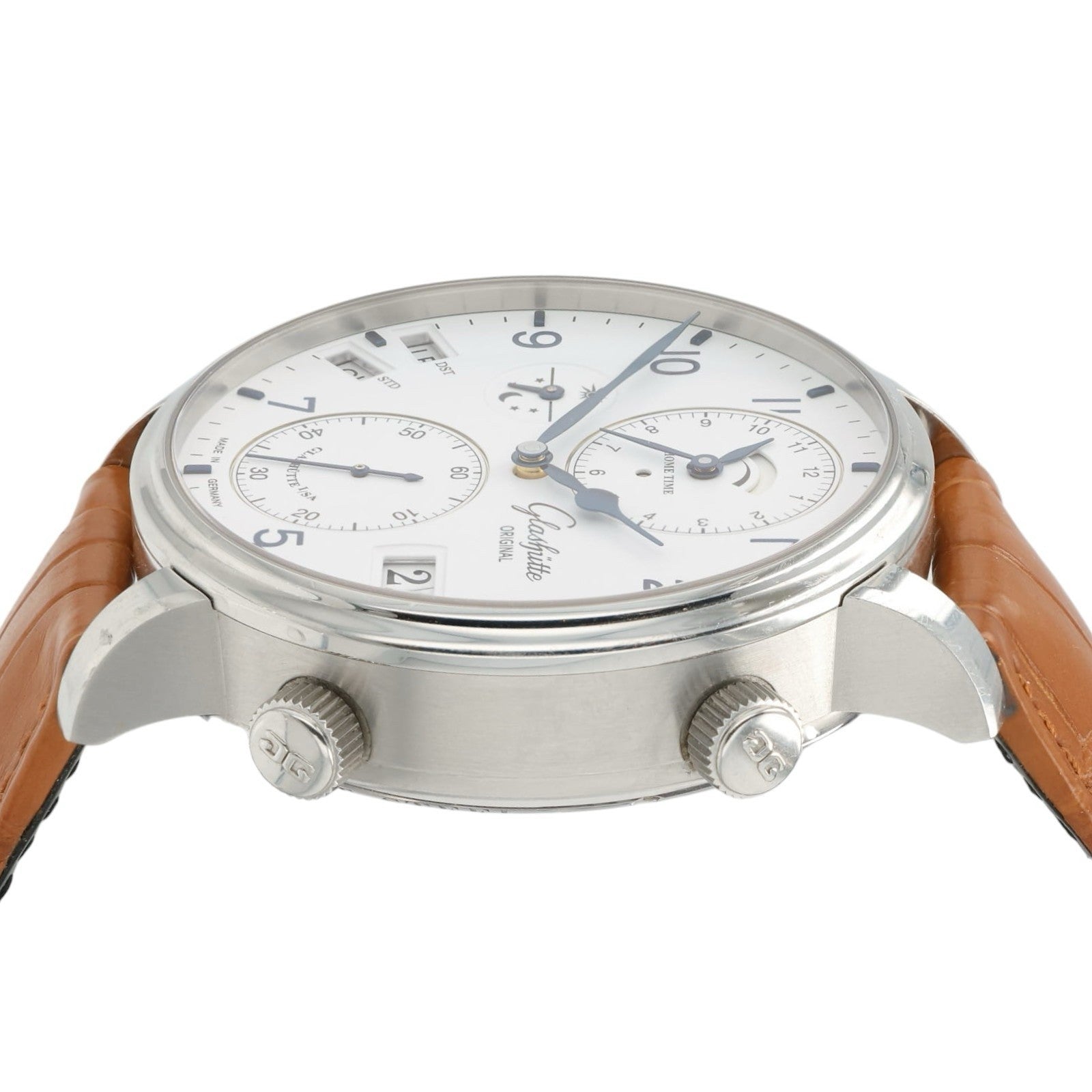 Glashutte Original Senator White Dial Steel 44mm Automatic Mens 1-89-02-03-02-30