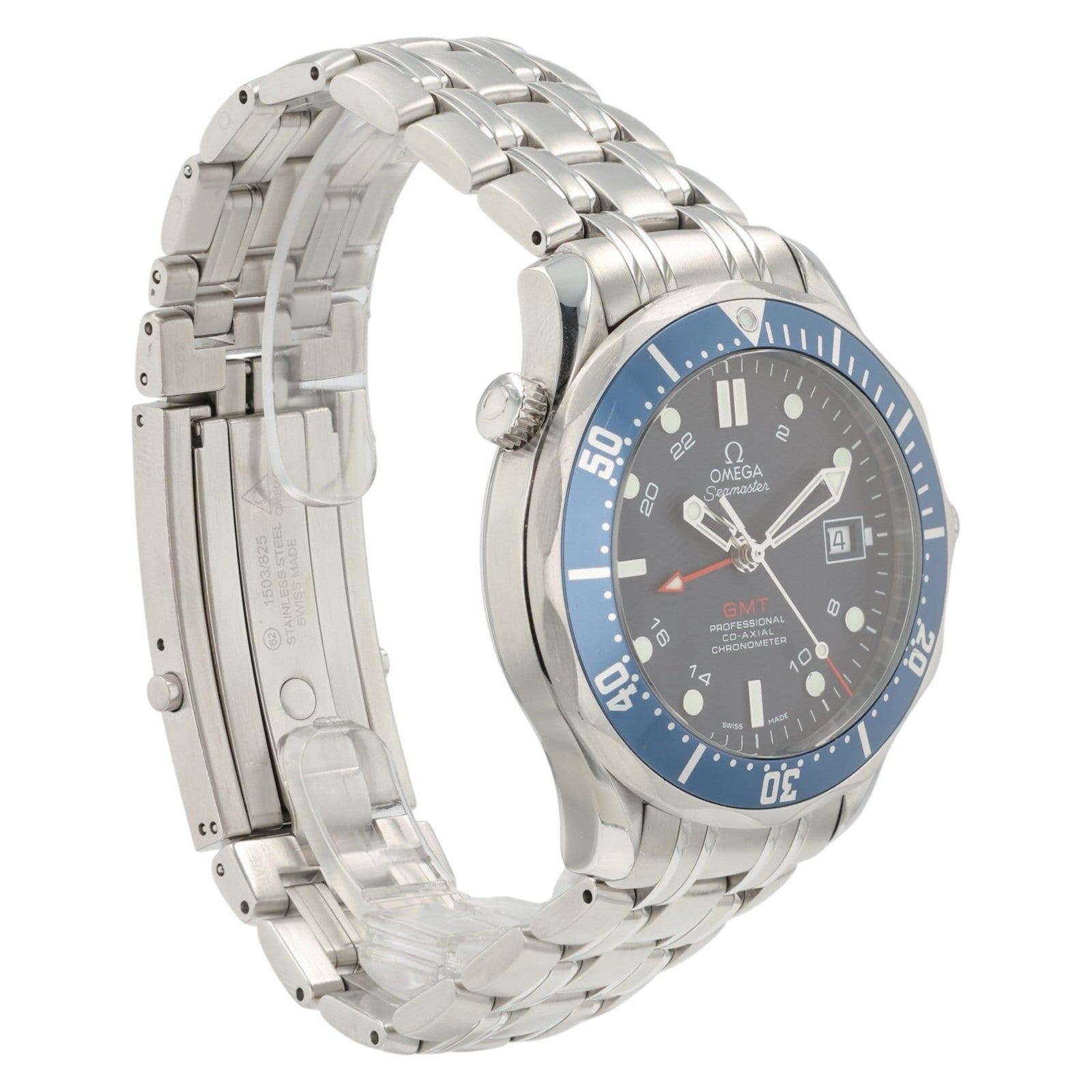 Omega Seamaster GMT Blue Dial Steel 41mm Automatic Men’s Watch 2535.80.00